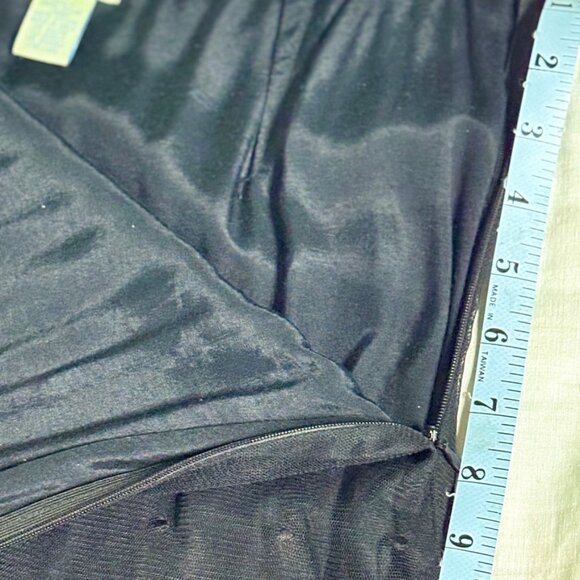 Odille Black Hi-Low Beaded Lace 2-tiered Skirt Size 4 Fitted Waist Fancy Evening - Picture 13 of 16